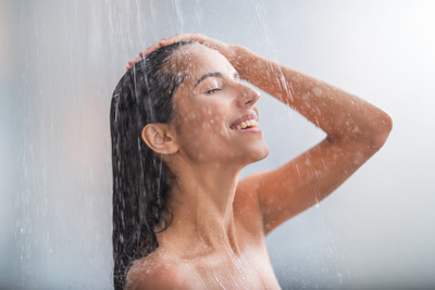 woman happy in the shower. night routine. night routine skincare. morning and night routine. self care night routine. night routine list. sleep well. Say goodbye to insomnia. wind down time. 