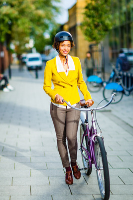 quick morning workout,
morning home workout,
happy woman with a bicycle